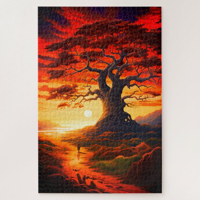 Künstlerisch Sunset Puzzle (Vertikal)
