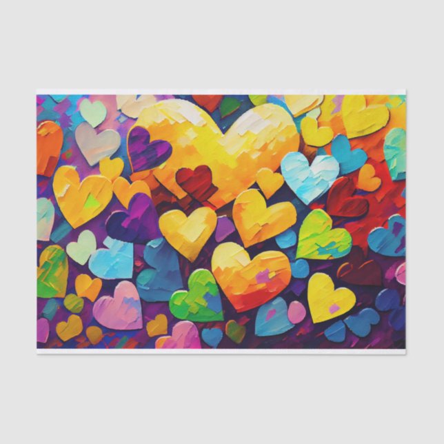 Künstlerisch Valentine Seidenpapier (Vorderseite)