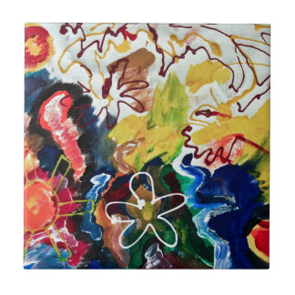 Künstlerische, abstrakte böhmische Kunst Fliese