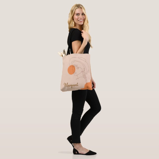 Künstlerische abstrakte Boohoo-Tasche  (Am Model)