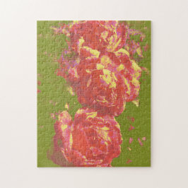 Künstlerische Abstrakte Rose Puzzle