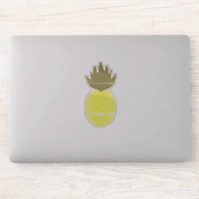 Künstlerische Ananas Aufkleber (Computer)