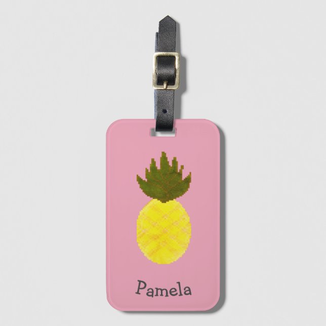 Künstlerische Ananas im Sommer Gepäckanhänger (Vorderseite Vertikal)
