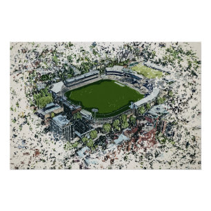 Künstlerische Ansicht des Lord’s Cricket Ground, L Poster