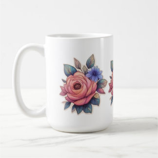 künstlerische Aquarellbilder Kaffeetasse