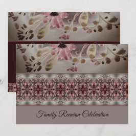 Künstlerische Aquarellblume Einladung