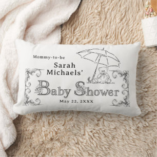 Künstlerische Babydusche Lendenkissen