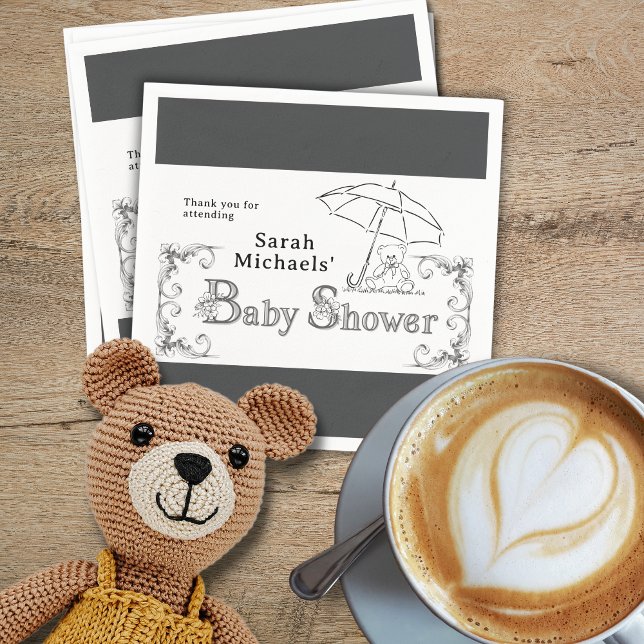 Künstlerische Babydusche Serviette (Von Creator hochgeladen)