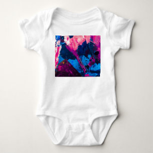 Künstlerische bemalte Textur, modernes Dekor. Baby Strampler
