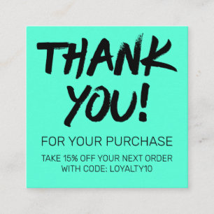 Künstlerische Black Neon Mint Kundenvergütung Viel Quadratische Visitenkarte