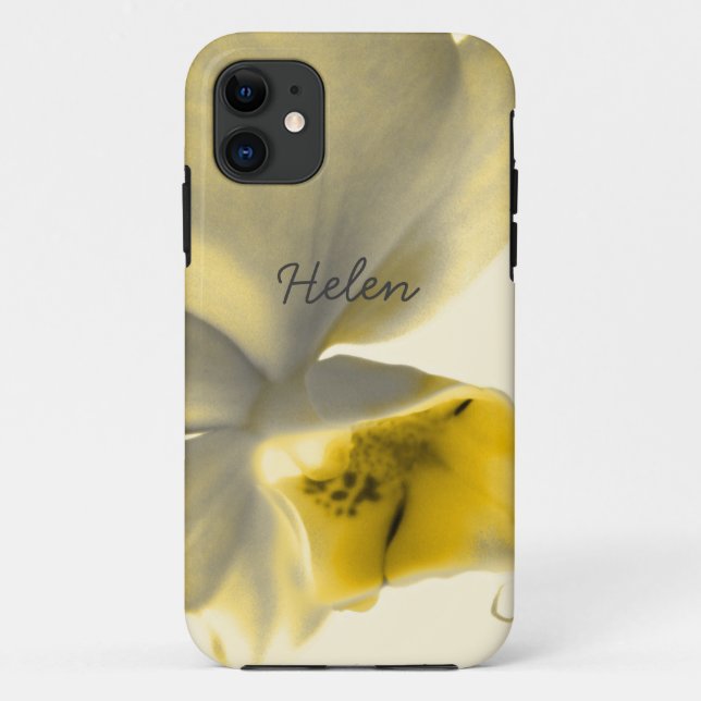 Künstlerische Blume in Gelb Tones Case-Mate iPhone Case-Mate iPhone Hülle (Rückseite)