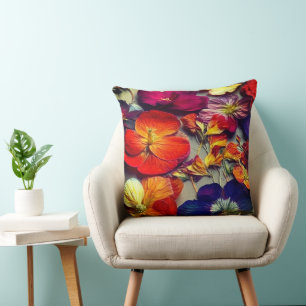 Künstlerische Blume Kissen