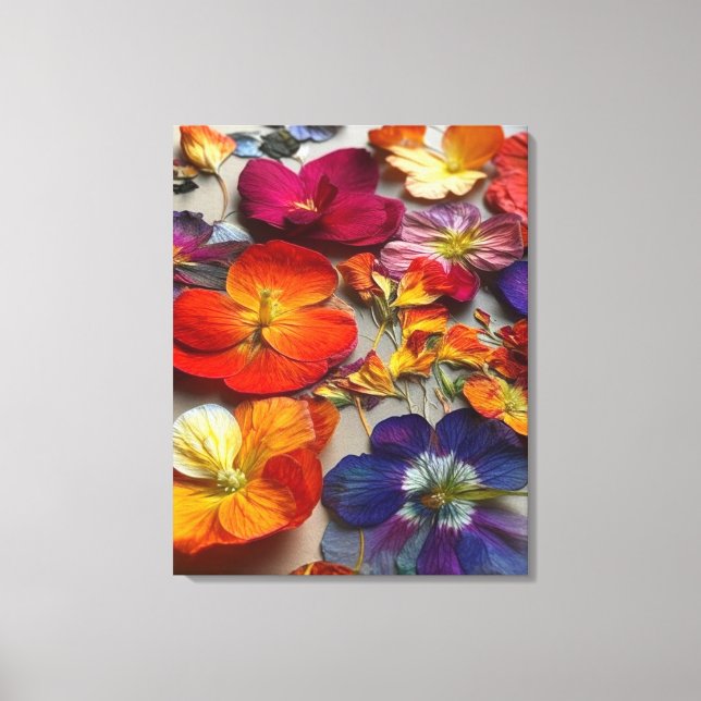 Künstlerische Blume Leinwanddruck (Vorderseite)