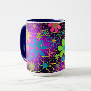 Künstlerische Blume Tasse