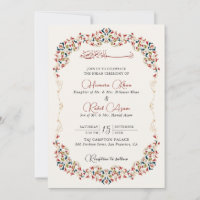 Künstlerische Botanische Florale Paisley Muslimisc