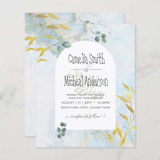 Künstlerische botanische Vegetation (Vorne/Hinten)