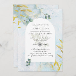 Künstlerische botanische Vegetation Einladung