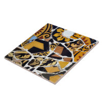 Künstlerische Collage von defektem Fliese-Brown