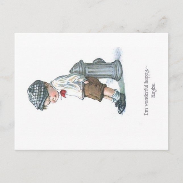 Künstlerische Comic Kinder Alte Postkarte (Vorderseite)