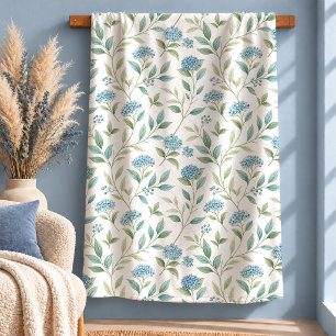 Künstlerische Cottagecore-Wiesenblumen-Gemütlichke Sherpadecke