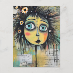 Künstlerische Damen 12 Postkarte