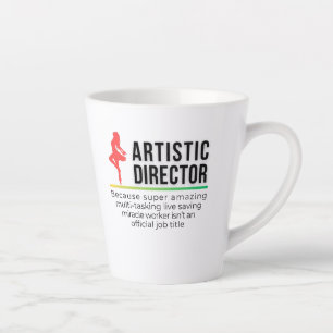 Künstlerische Direktorin Latte Tasse
