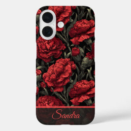Künstlerische Ehefrau Geschenk Nelke Maßgeschneide iPhone 16 Hülle