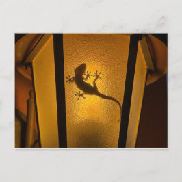 Künstlerische Eidechsen-Illustration Postkarte