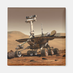 Künstlerische Endition von Mars Rover Magnet