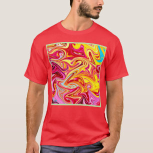 Künstlerische Farbmixtur T-Shirt