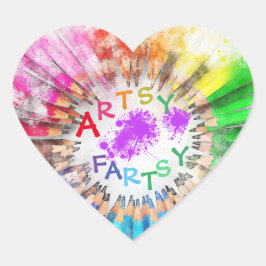 Künstlerische Fartsy Art Sticker