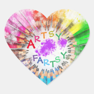 Künstlerische Fartsy Art Sticker