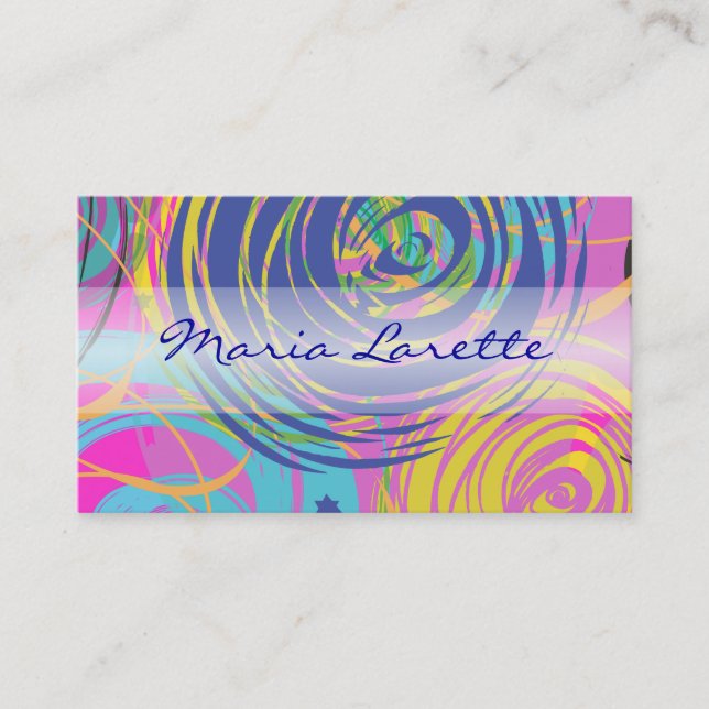 KÜNSTLERISCHE FARTSY Artist Designer-Karte Visitenkarte (Vorderseite)