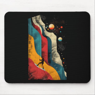 Künstlerische Felsenkletterer Männer und Frauen be Mousepad