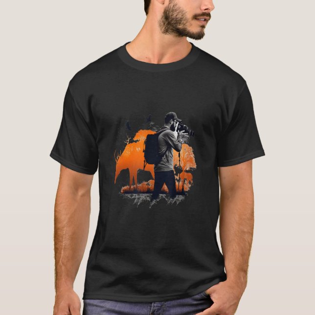 Künstlerische Fotografenkamera Mehrfarbig 2 T-Shirt (Vorderseite)