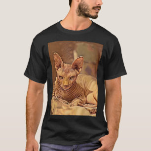 Künstlerische Friseurkatze T-Shirt