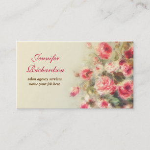 künstlerische gemalte Blumengeschäftskarten Visitenkarte