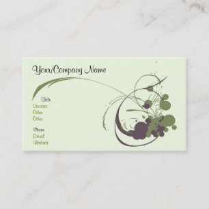 Künstlerische Geschäftskarte Visitenkarte