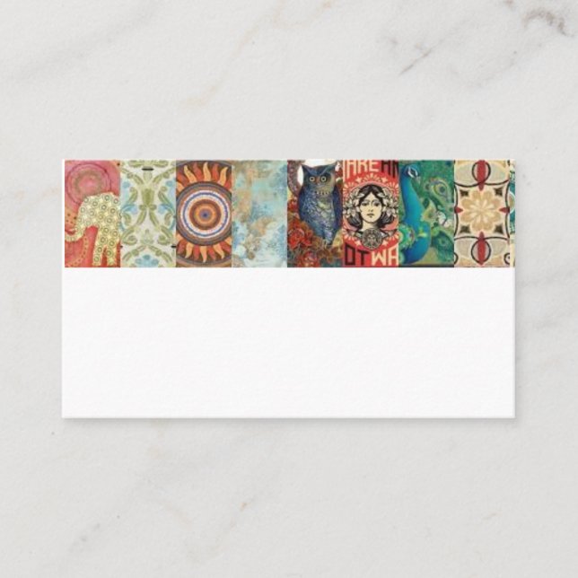 künstlerische Geschäftskarten Visitenkarte (Vorderseite)