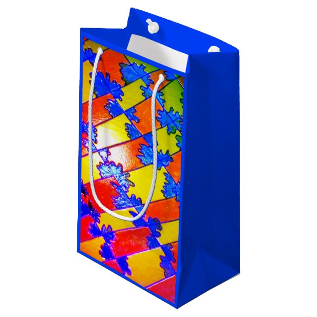 Künstlerische Geschenktasche Kleine Geschenktüte (Vorderseite Schrägansicht)
