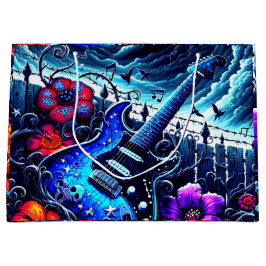 Künstlerische Gitarre Große Geschenktüte