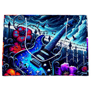 Künstlerische Gitarre Große Geschenktüte