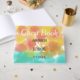 Künstlerische Gouache Wedgram Gästebuch