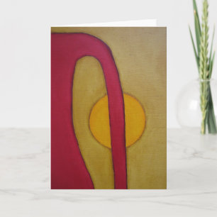 Künstlerische Grußkarte! Karte