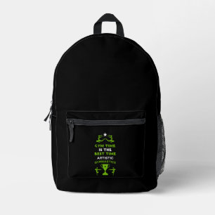 Künstlerische Gymnastik der Frauen Bedruckter Rucksack