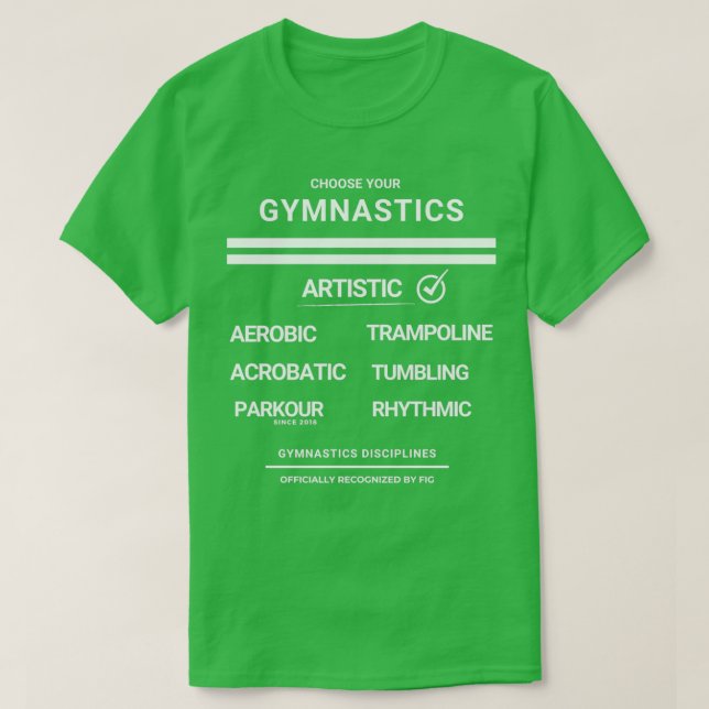 KÜNSTLERISCHE Gymnastik T-Shirt (Design vorne)