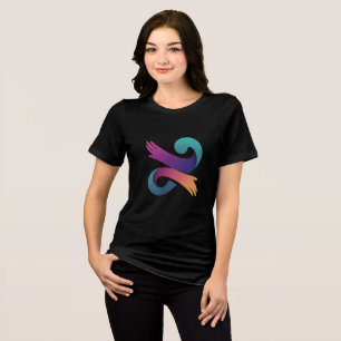 Künstlerische Hand Grafik Bella+Leinwand Frauen Tri-Blend Shirt