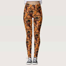 Künstlerische Herbstlaube im Herbst Sonnenschein Leggings