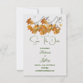 Künstlerische Herbstverläufe Save the Date