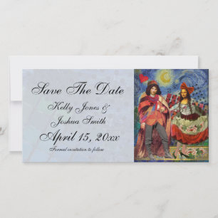 Künstlerische Hochzeitsankündigung zur Vorabanzeig Save The Date